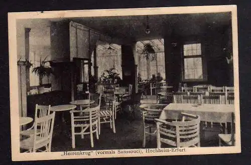 93835 AK Erfurt Hochheim 1926 Restaurant Herrenkrug vormals Sanssouci
