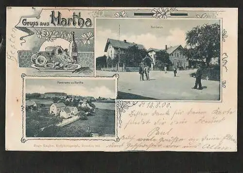 22355 AK Hartha 1900 Kurhaus und Panorama