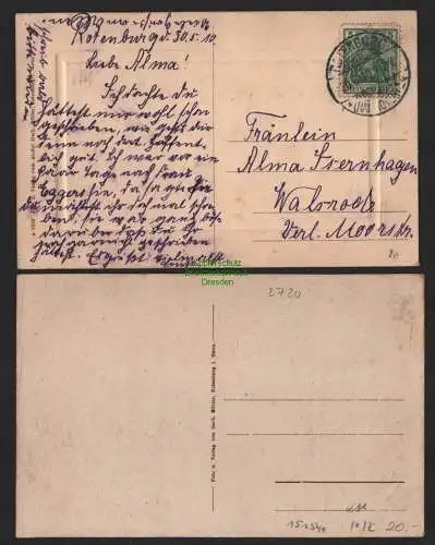 151540 2 AK Rotenburg Hannover 1910 Grossestrasse