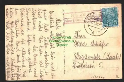 142600 AK Doberlug-Kirchhain Fotokarte Bauerngehöft 1958 Landpoststempel Nexdorf