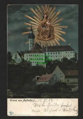 140333 AK Andechs Kloster 1904