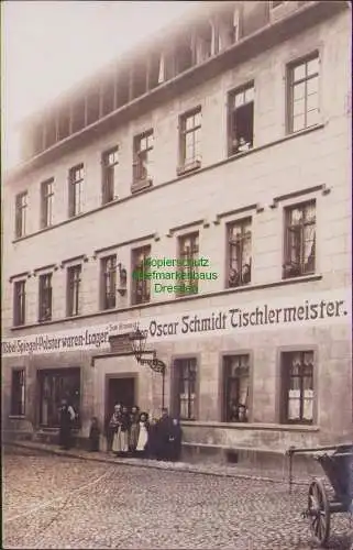 159084 AK Naumburg Saale 1910 super Fotokarte Tischlermeister Oscar Schmidt
