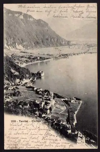 38247 AK Territet Schweiz Kanton Waadt ChillonHotel Victoria Montreux 1903