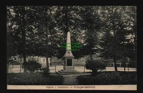 134430 AK Horst i. Holstein  Kriegerdenkmal 1914
