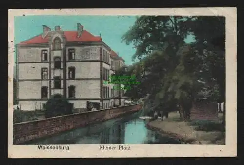 134386 AK Weissenburg Elsass Kleiner Platz Feldpost 1915