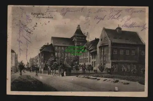 132875 AK Katowice Kattowitz um 1920 Oberrealschule