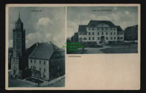 132898 AK Patschkau Paczkow Rathaus Kreisaltersheim um 1920