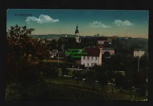 132683 AK Königsbrück 1916 Panorama Feldpost Kamenz
