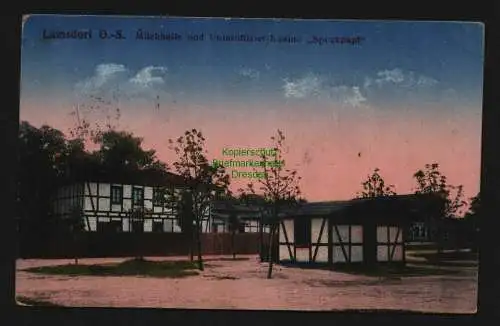 132763 AK Lamsdorf Oberschlesien 1918 Milchhalle Unteroffizier Kasino Spucknapf
