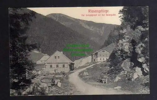 131288 Ansichtskarte Riesengebirge Der Langegrund mit Geiergucke 1909