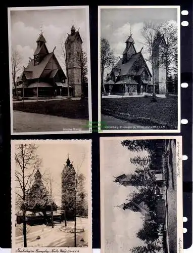 131241 8 AK Brückenberg Riesengebirge Kirche Wang 1902 - 1938