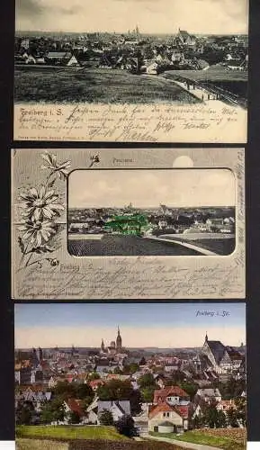 131293 3 AK Freiberg Panorama 1902 1903