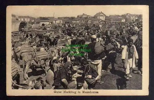 130957 AK Mazedonien Guter Markttag 1917 1. Weltkrieg