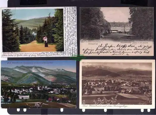 130901 4 Ansichtskarte Bad Warmbrunn 1927 Riesengebirge Kynast Schneegruben 1921