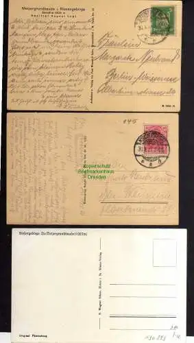130893 3 AK Riesengebirge Melzergrundbaude 1921 1924 Fotokarte um 1930