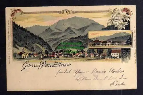 127442 AK Benediktbeuern Litho 1902 Verlag M. Riesch