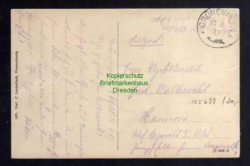 125699 AK Grünenplan Hauptstraße 1917 Feldpost