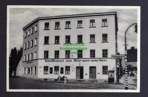 125582 AK Görlitz um 1930 Gasthaus zum Bürgergarten Nieskyer Str Richard Zeißig