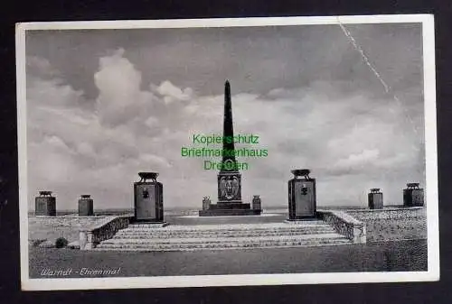 124779 AK Warndt Ehrenmal Denkmal 1940