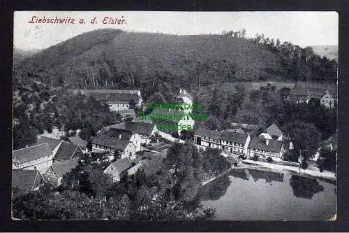 124154 Ansichtskarte Liebschwitz a. d. Elster Gera 1930