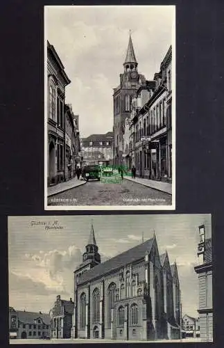 124181 2 AK Güstrow Domstraße mit Pfarrkirche