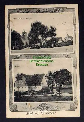 123828 AK Röthenbach Klingenberg Schule Dorfstraße um 1910 Gasthof