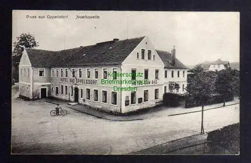 123388 AK Oppelsdorf bei Zittau um 1910 Josefsquelle Hotel zum Bad