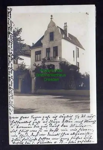 123357 AK Lübek Fotokarte Wohnhaus Villa 1909