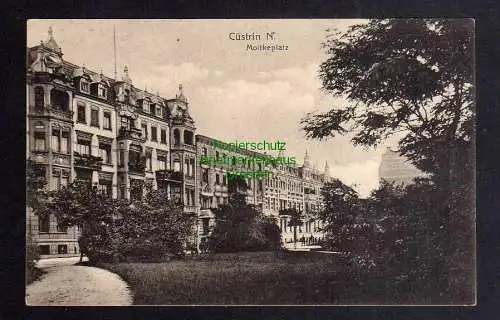 123375 AK Kostrzyn nad Odra Küstrin Cüstrin 1916 Moltkeplatz