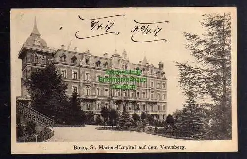 123234 AK Bonn St. Marien Hospital Venusberg 1917 Feldpost