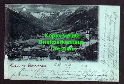 119328 AK Gossensass Gossensaß 1899 Total mit Kirche Südtirol Wipptal Italien