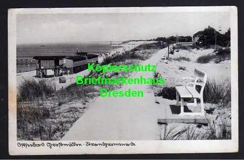 119311 AK Mielno Groß Möllen Großmöllen Strandpromenade 1940 nach Litzmannstadt