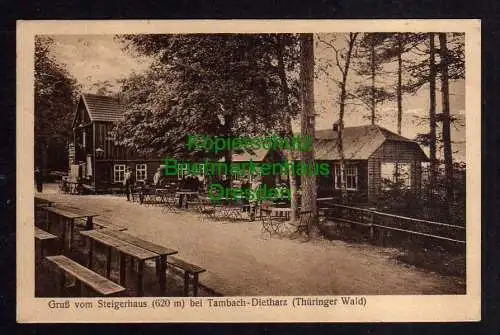 119615 AK Steigerhaus bei Tambach-Dietharz Thüringer Wald 1925