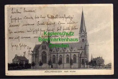 119781 AK Röhlinghausen 1919 Kath. Kirche