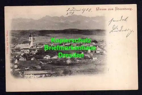 119124 AK Ebersberg 1900  Panorama