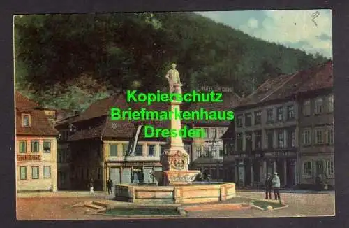 118925 AK Suhl 1905 Markt Neuer Brunnen Domberg Hotel zur Krone