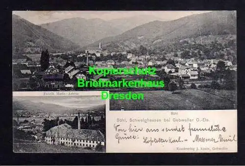 118584 AK Bühl Schweighausen bei Gebweiler O.-Elsaß 1905 Fabrik Marin - Astrue