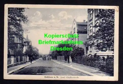 118718 AK Gablonz an der Neiße Josef Pfeifferstraße um 1920