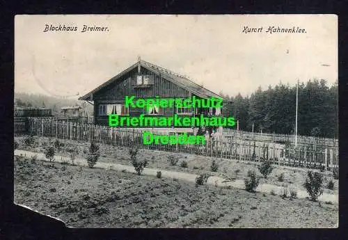 119167 Ansichtskarte Hahnenklee 1913 Blockhaus Breimer