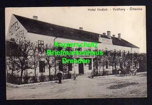 118880 Ansichtskarte Vodnany Cicenice Wodnian Hotel Hnatek um 1910
