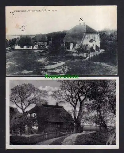 114085 2 Ansichtskarte Koserow a. Usedom Villa Benstein 1912 Villa Gertrud Strand 1938