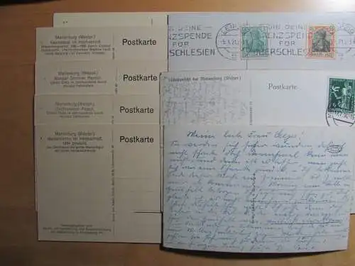 113750 8 AK Marienberg Westpreußen Hochschloss 1921 1936 Abstimmungssäule