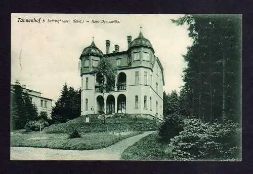 113430 Ansichtskarte Tannenhof bei Lüttringhausen Neue Damenvilla 1906