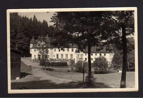 113512 AK Markersbach FDGB Erholungsheim Wolfner Mühle 1956 Fotokarte