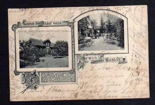 113425 Ansichtskarte Banteln 1898 Bahnhofs Hotel Adolf Götze