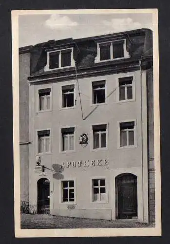 113511 Ansichtskarte Stolpen Apotheke 1957