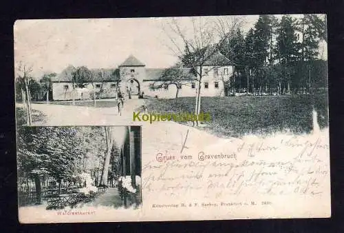 113989 AK Gravenbruch Neu-Isenburg Kr. Offenbach Hessen 1901 Waldrestaurant