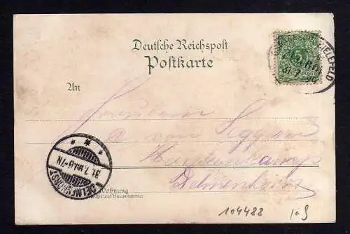 104488 AK Litho Bad Rothenfelde 1899 Kurhaus Kath Anstalt Altes Neues Gradirwerk