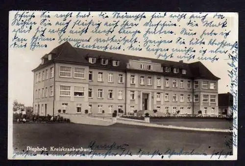 104881 AK Diepholz Kreiskrankenhaus Fotokarte 1931