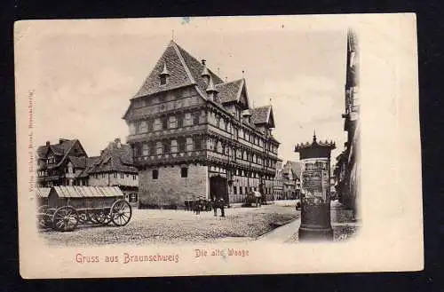 104449 AK Braunschweig Die alte Waage 1899